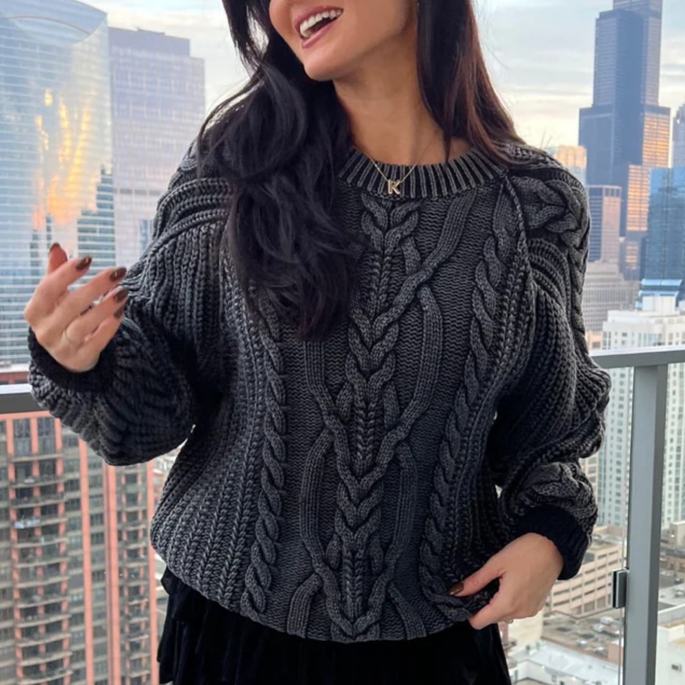 Free People Frankie Cable Jumper